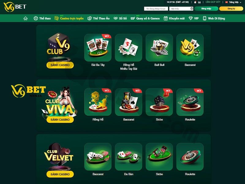 Các bước tham gia game bài V9Bet